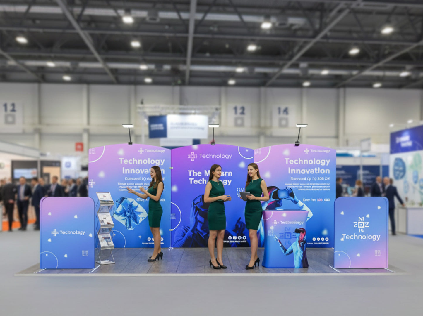 10x20 Booth - Brand Arch Booth in Action 