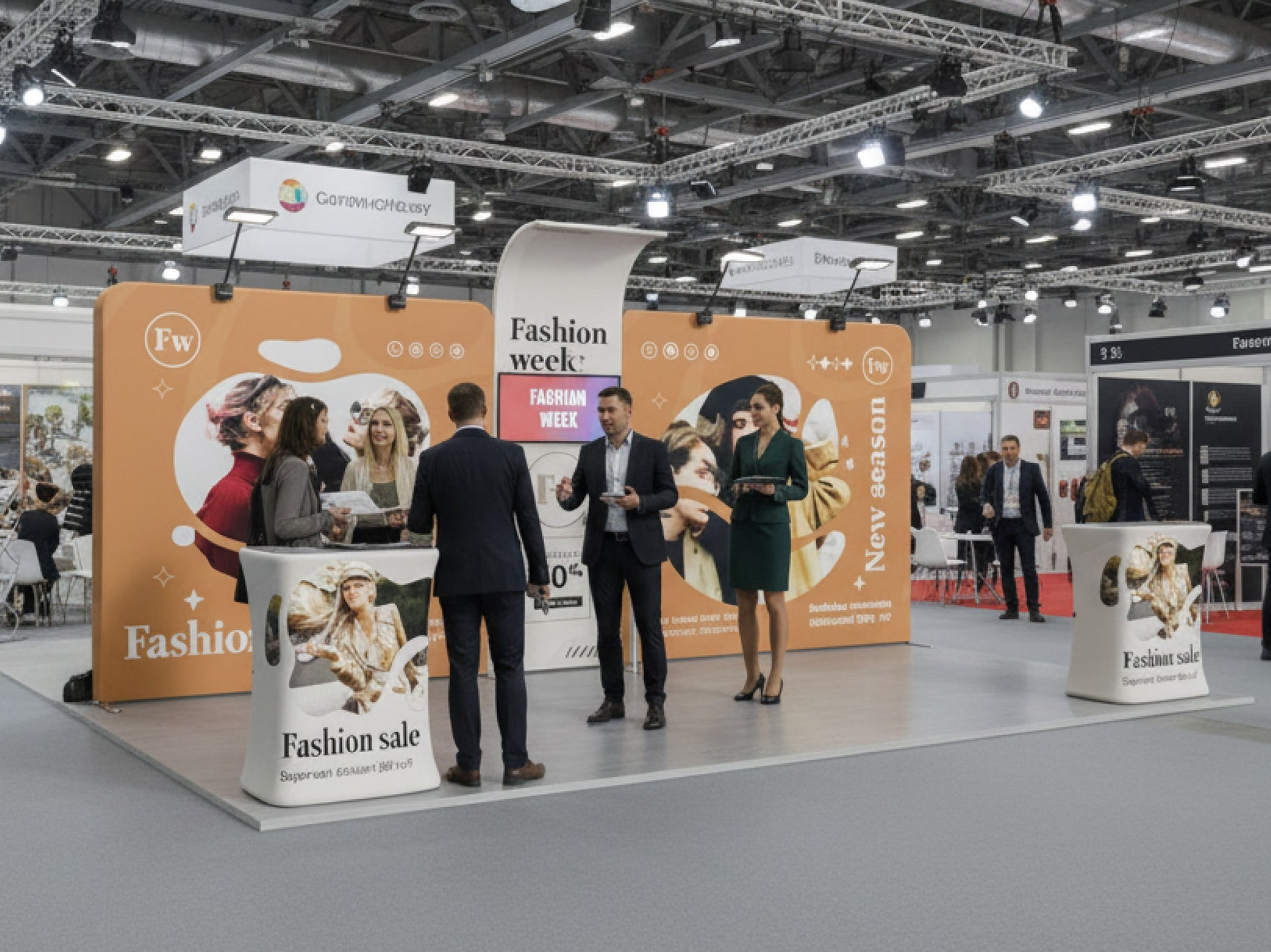 10x20 Booth - Brand Curve Booth Ample Space for interactions