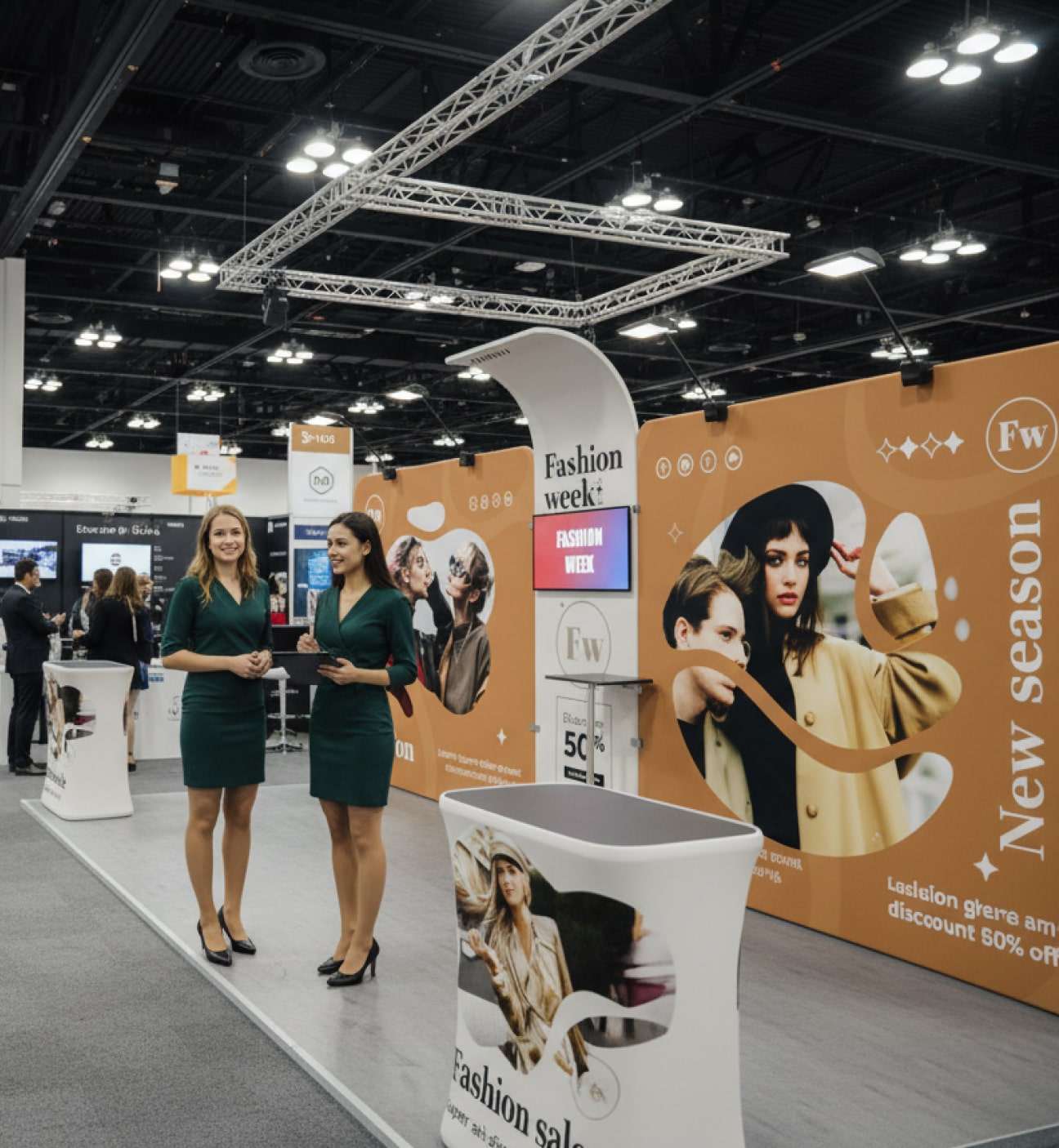 10x20 Booth - Brand Curve Booth Photo