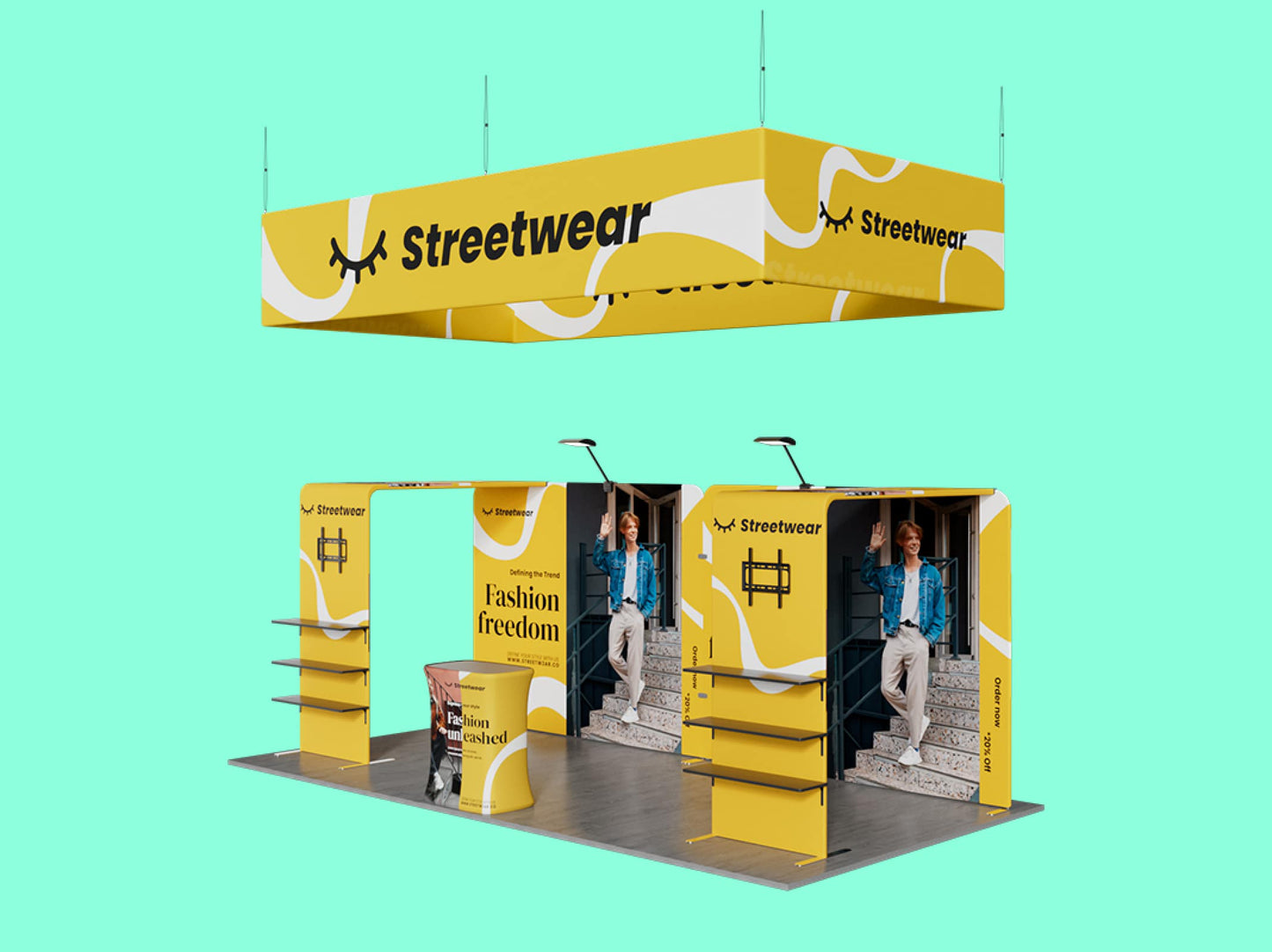 10x20 Booth - Brand Exposure Booth Setup for Trade Show