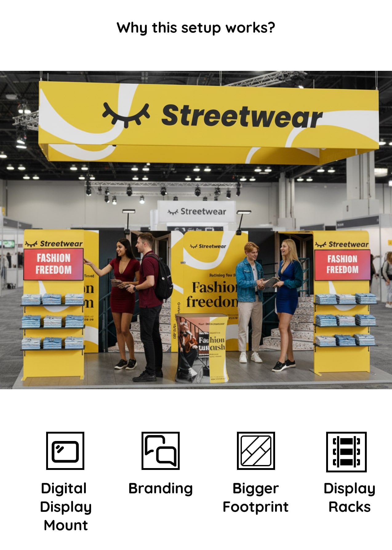 10x20 Booth - Brand Exposure Booth Why this setup works