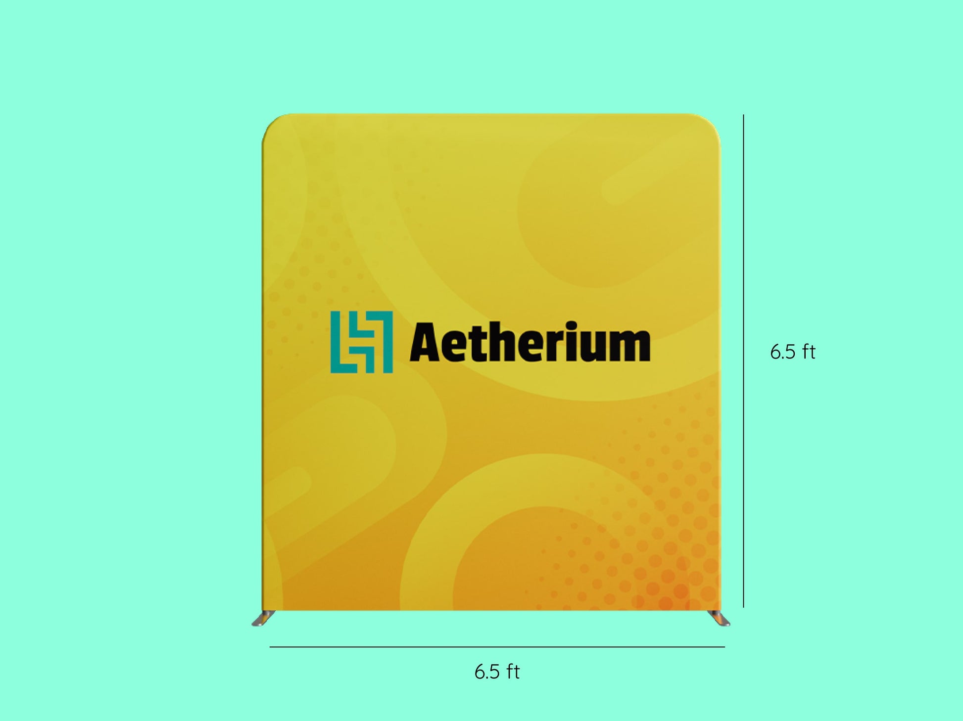 10x20 Booth - Brand Flow Booth - Magnetic Straight Tension Fabric Display
