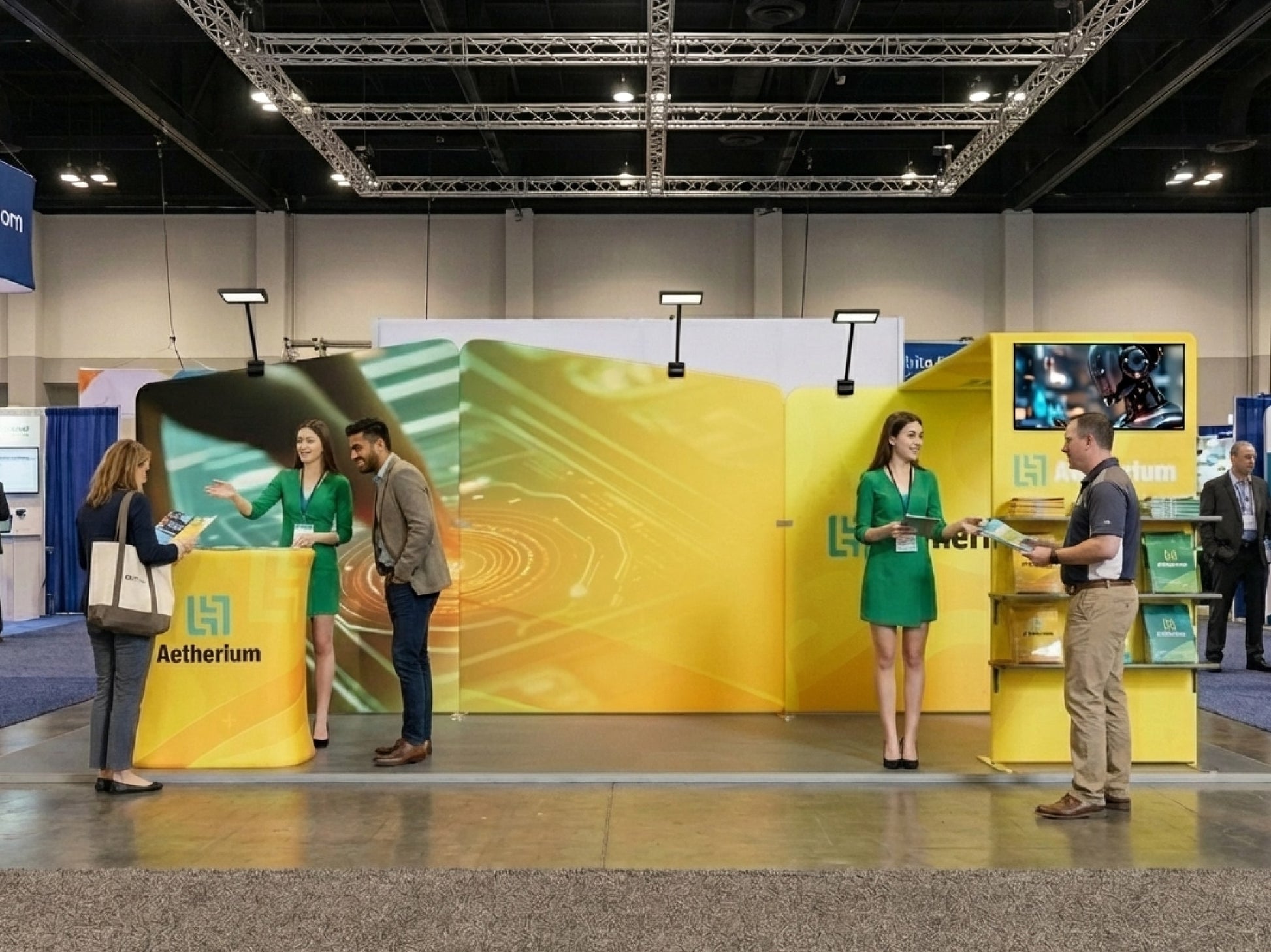 10x20 Booth - Brand Flow Booth for Demo and Interactions 