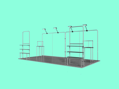 10x20 Booth - Brand Gallery Booth Aluminum Structure