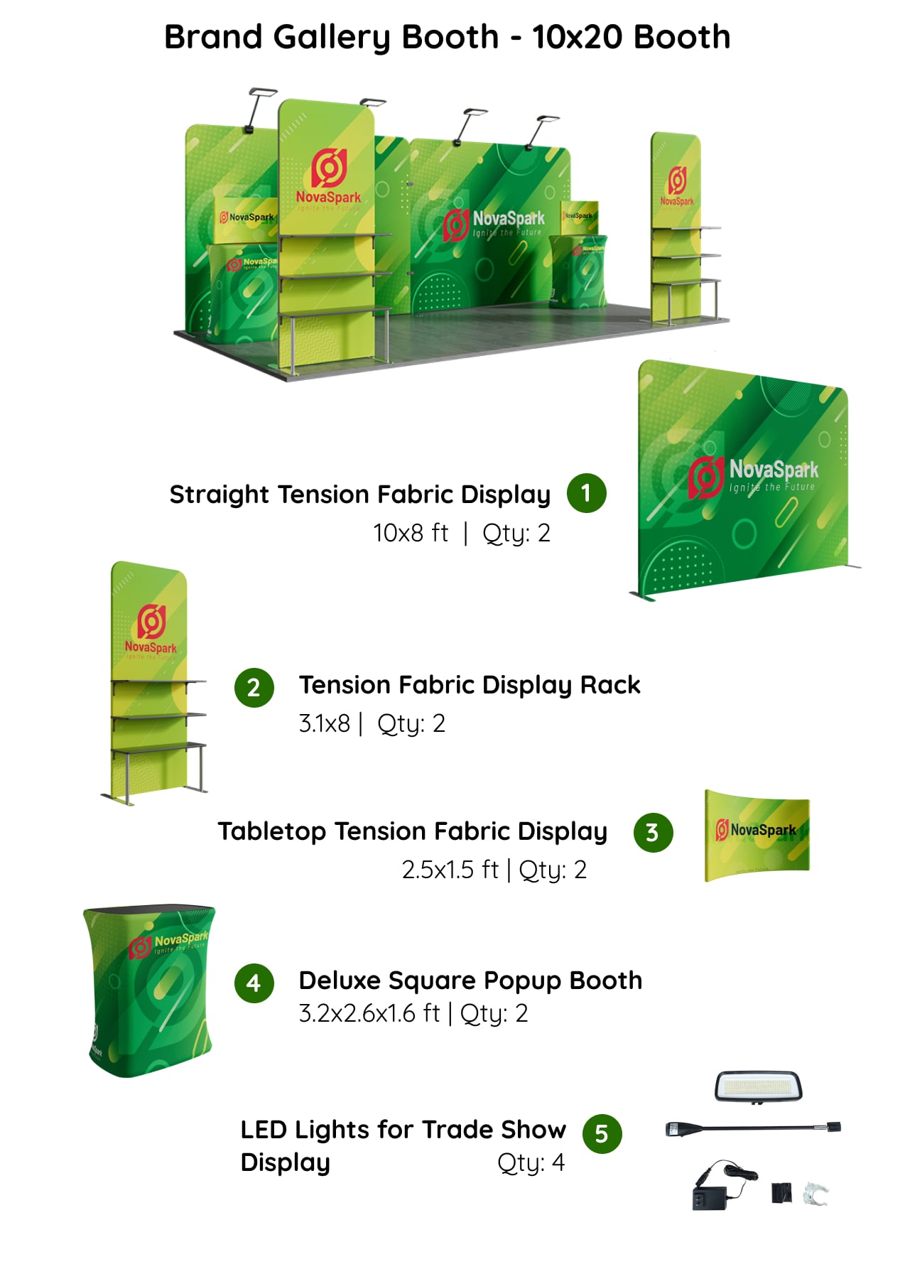 10x20 Booth - Brand Gallery Booth Components