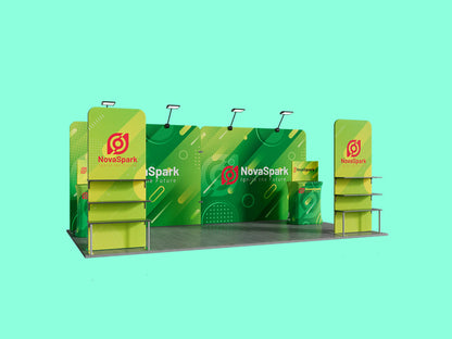 10x20 Booth - Brand Gallery Booth for Trade show