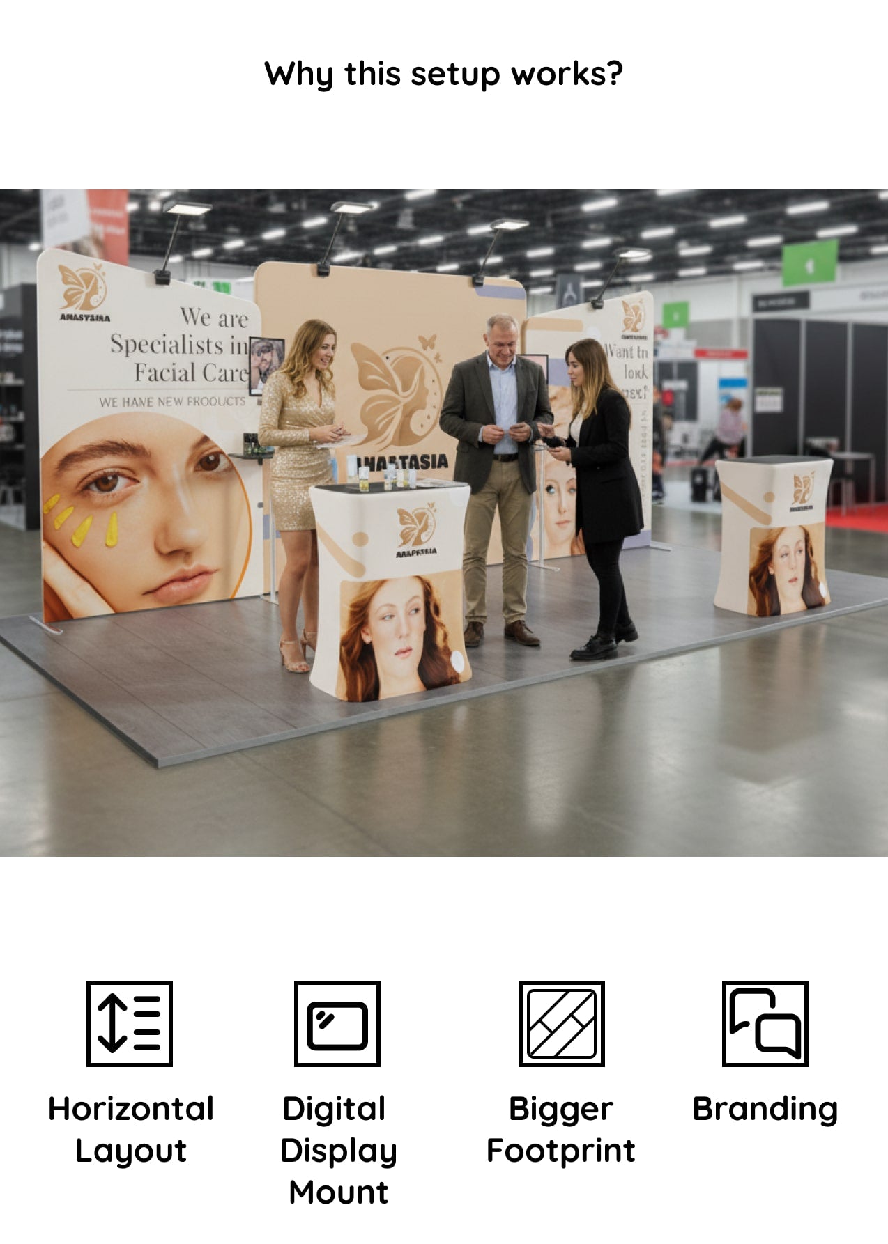 10x20 Booth - Brand Impact Booth Why this booth setup works