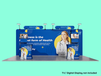 10x20 Booth - Brand Signal Booth For TV Displays