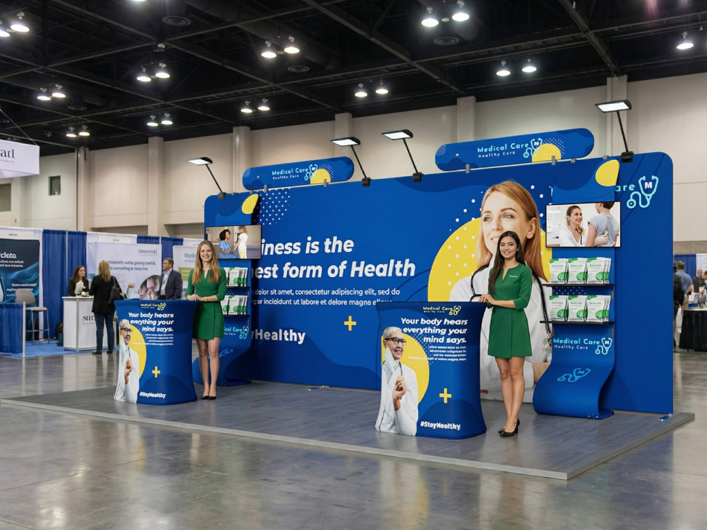 10x20 Booth - Brand Signal Booth Kit for Events and Exhibitions