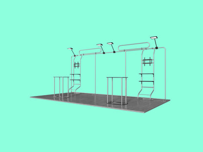 10x20 Booth - Brand Signal Booth Structure