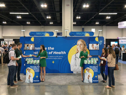 10x20 Booth - Brand Signal Booth perfect for branding with product displays and demos 