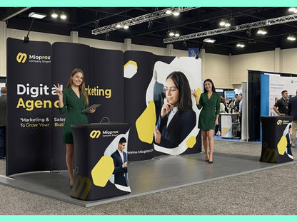 10x20 Booth - Brand Wave Booth Open Booth concept that's Easy to setup