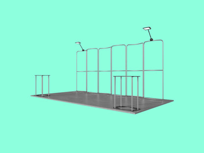 10x20 Booth - Brand Wave Booth Structure