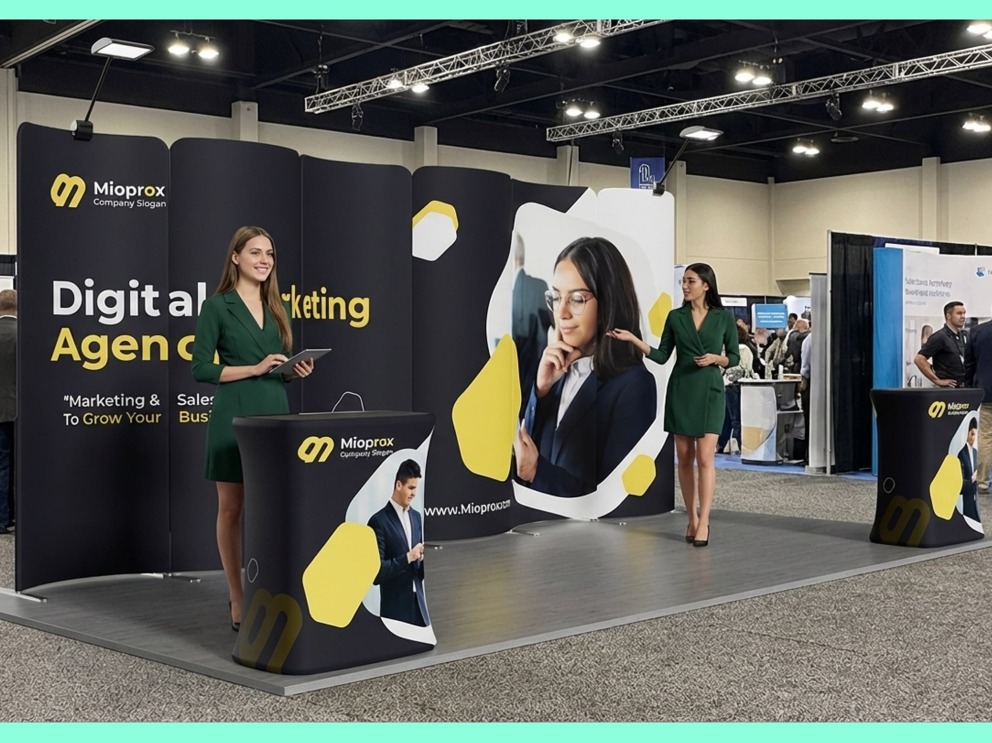 10x20 Booth - Brand Wave Booth for Trade Shows