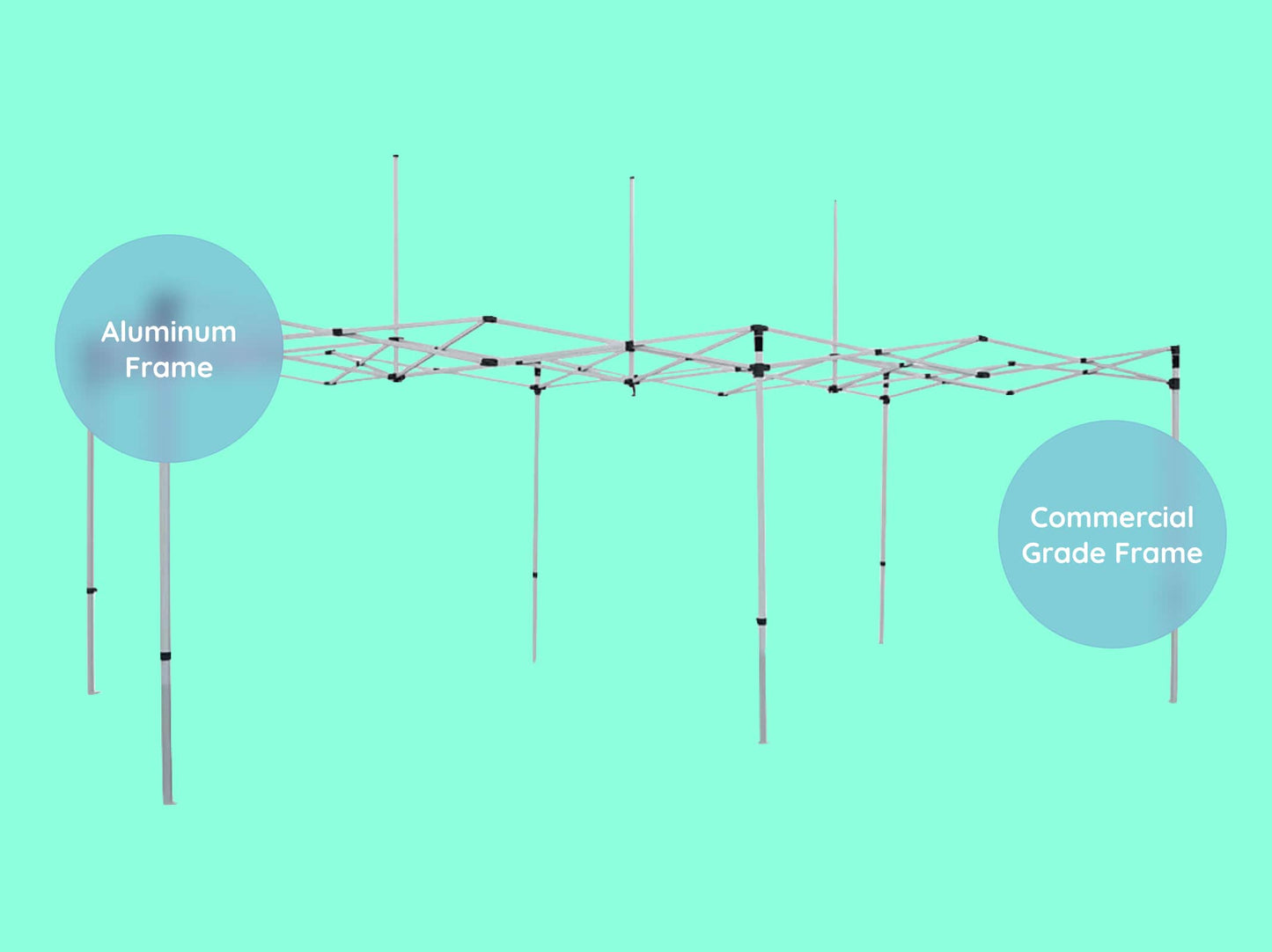 10x20 Commercial Grade Canopy Tent Frame