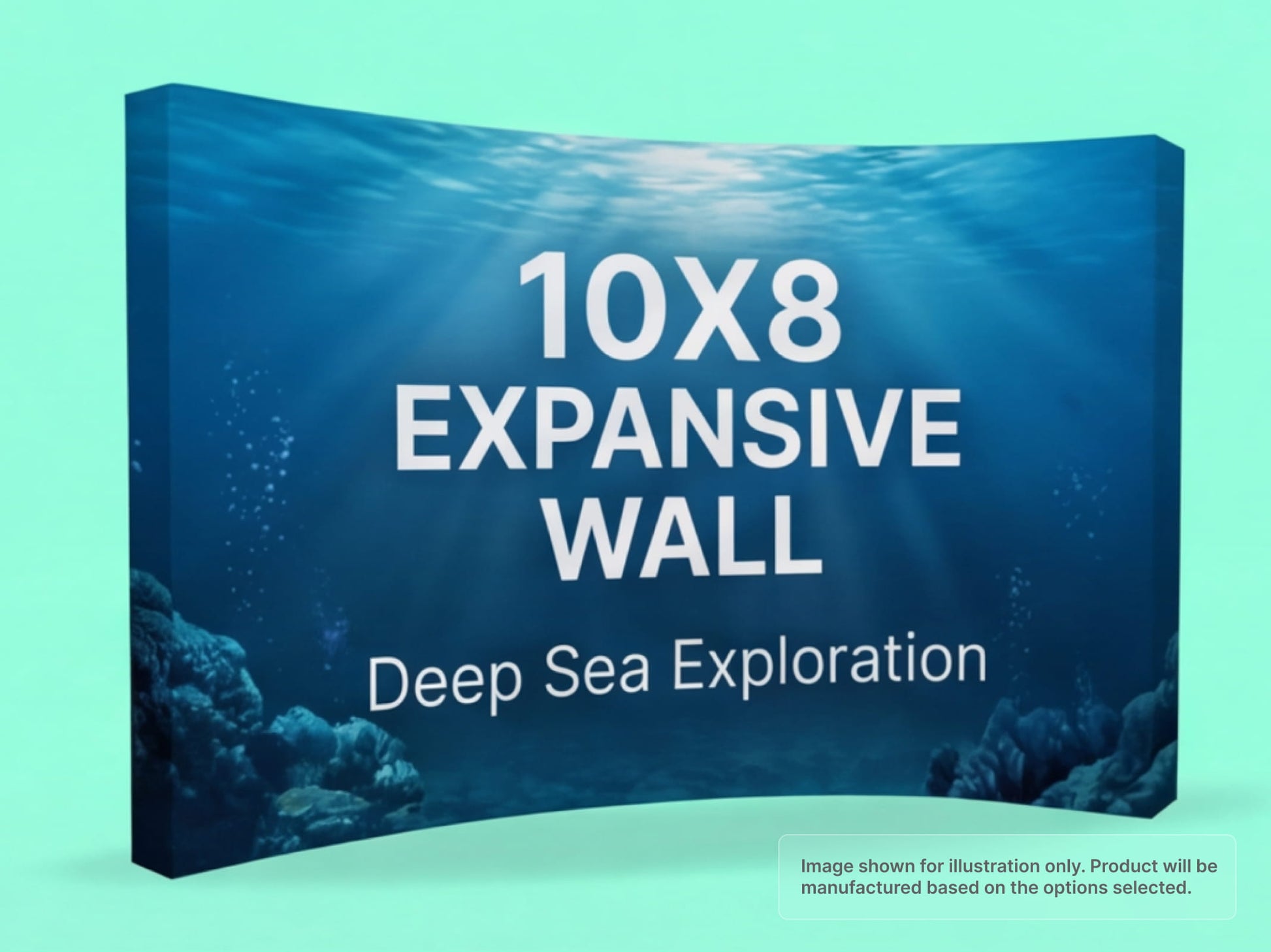 10x8 Fabric Curved Pop Up Display