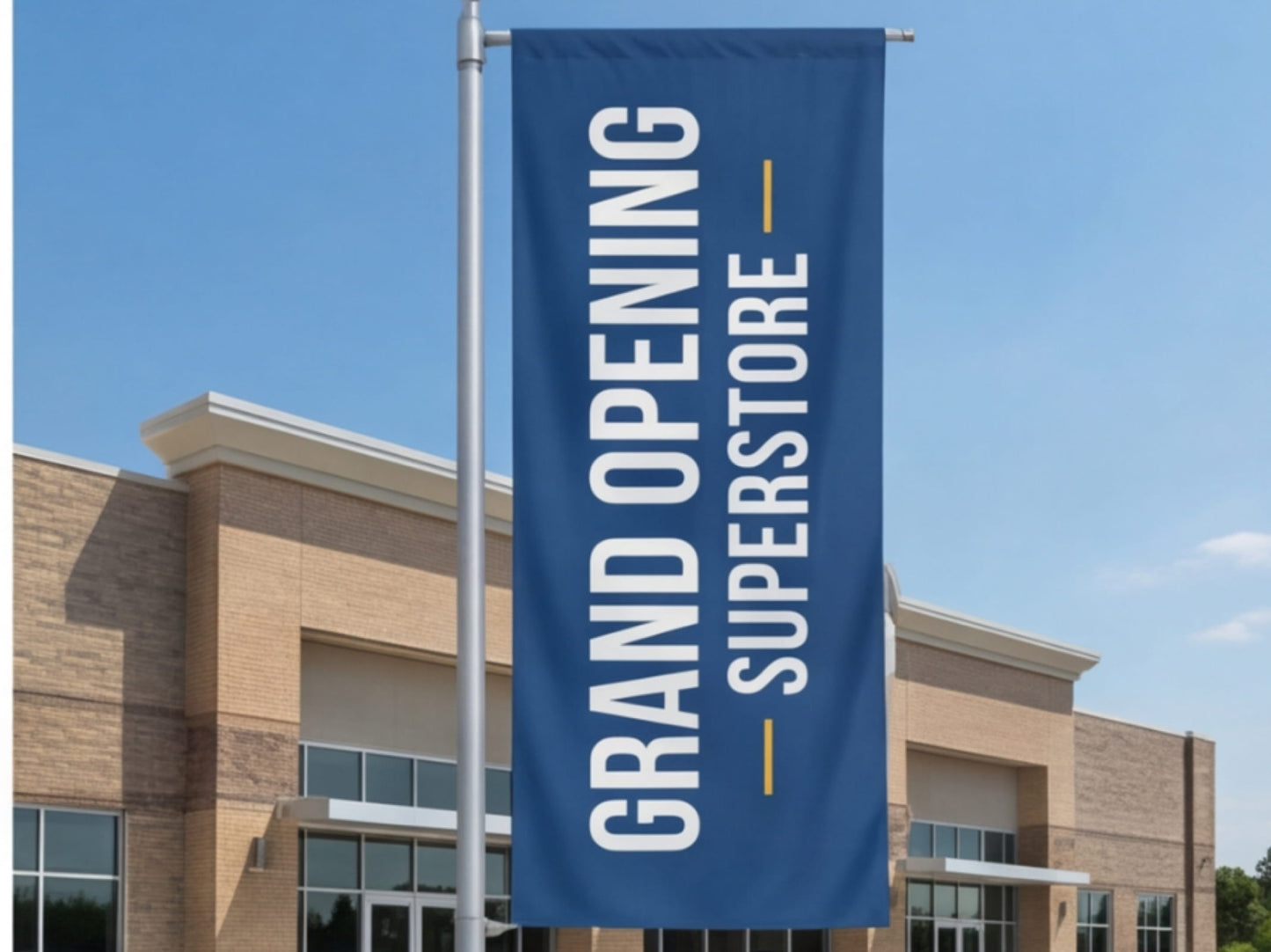 15ft Extra Large Custom Rectangle Flag