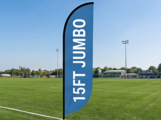 15ft Extra Large Jumbo Custom Feather Flag