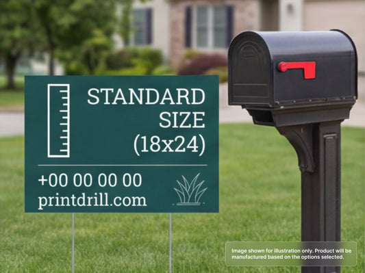 18x24 Standard Custom Yard Signs