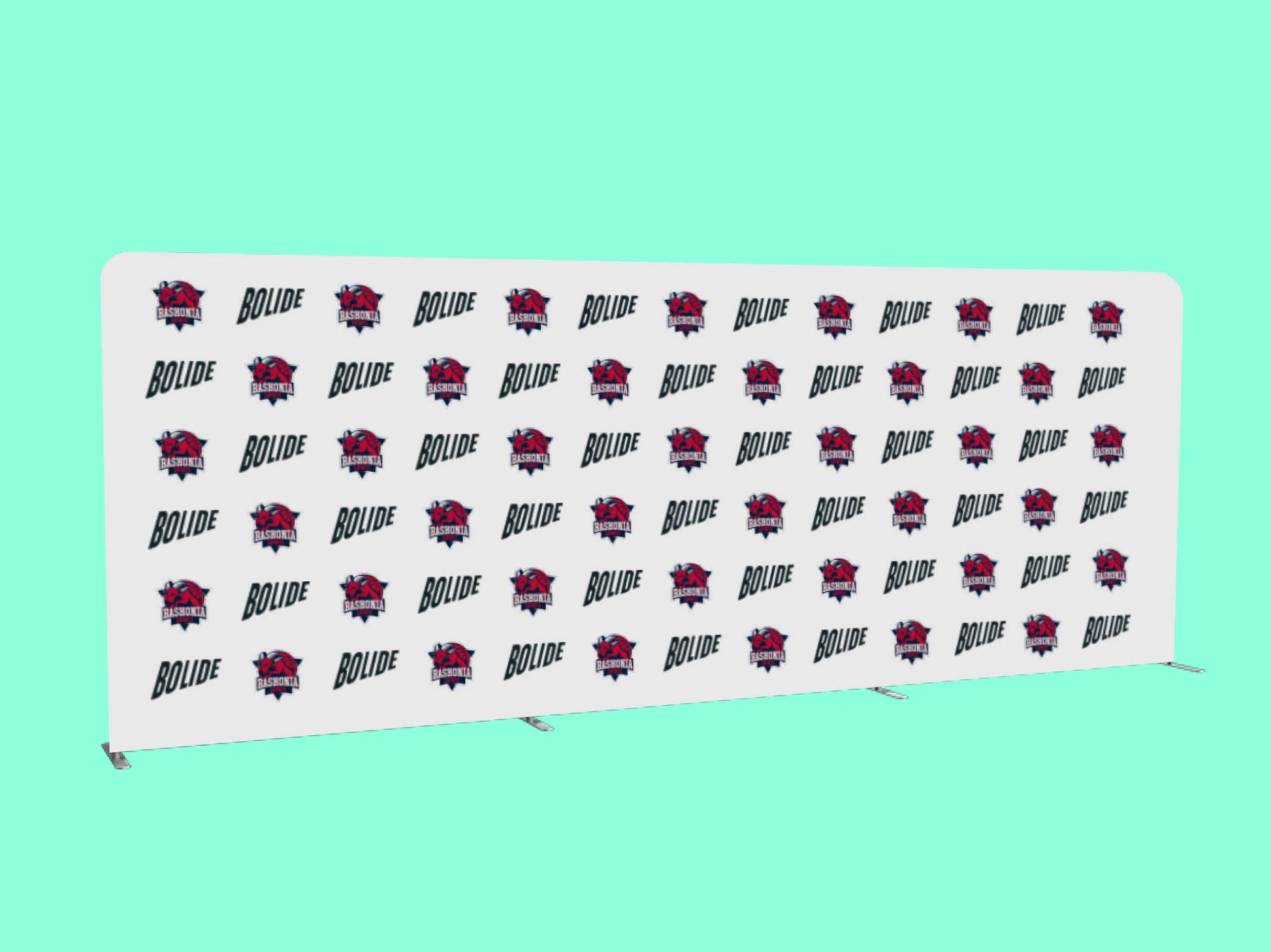20 x 10 Step and Repeat Straight Stretch Pillow Case Backdrop