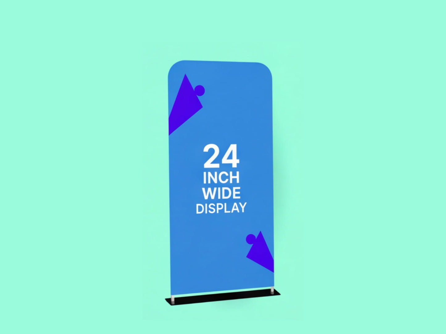 24 inch Wide EZ Extend Tension Fabric Display