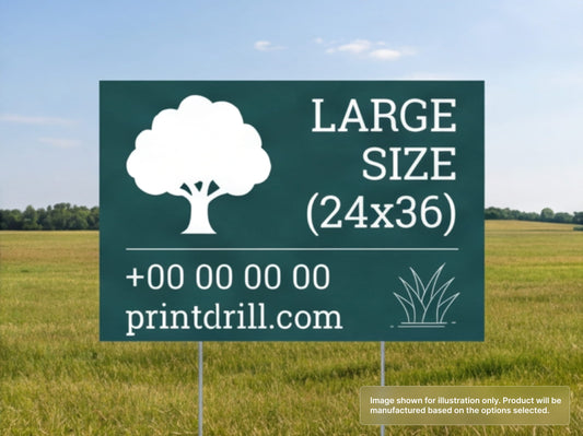 24x36 Large Custom Yard Signs