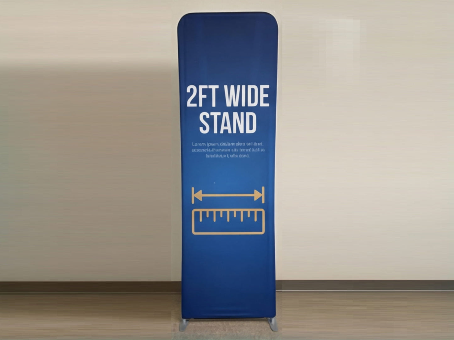 2ft Wide Custom Extend Tension Fabric Stand