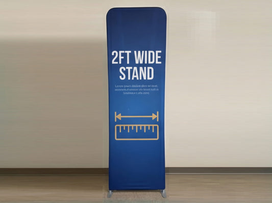 2ft Wide Custom Extend Tension Fabric Stand
