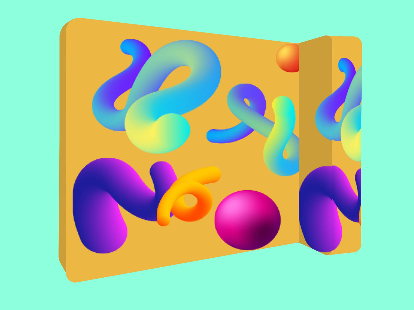 3D L-Shaped Backdrop for Events