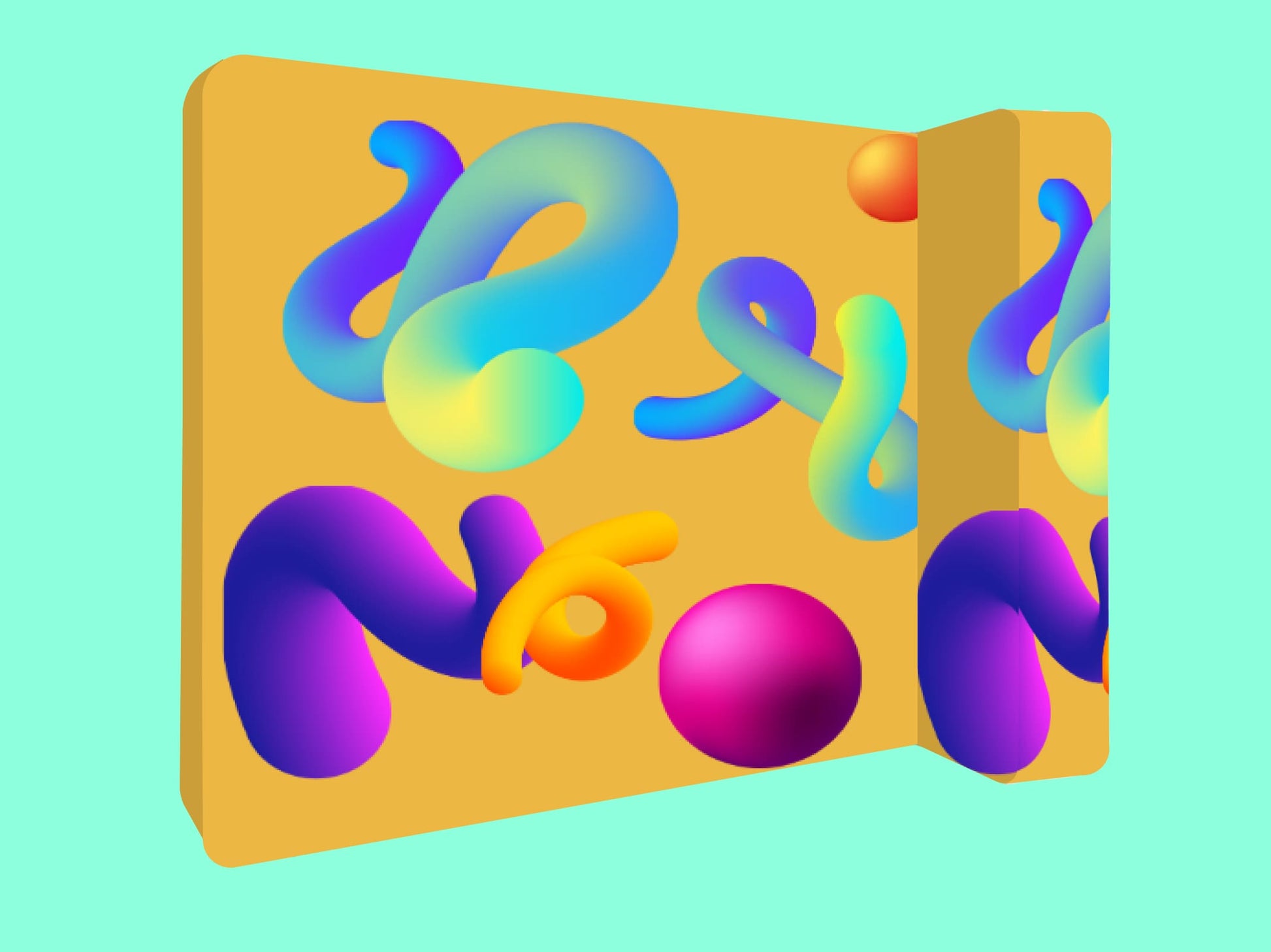 3D L-Shaped Backdrop for Events