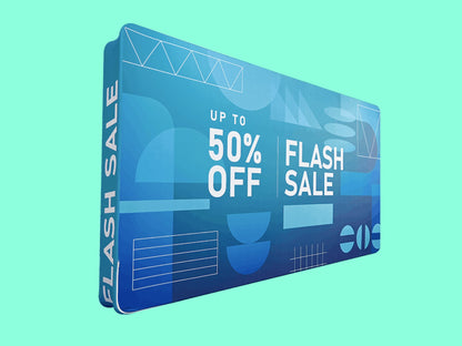 3D Straight Backdrop (Round Corners) 15ft for event and trade shows