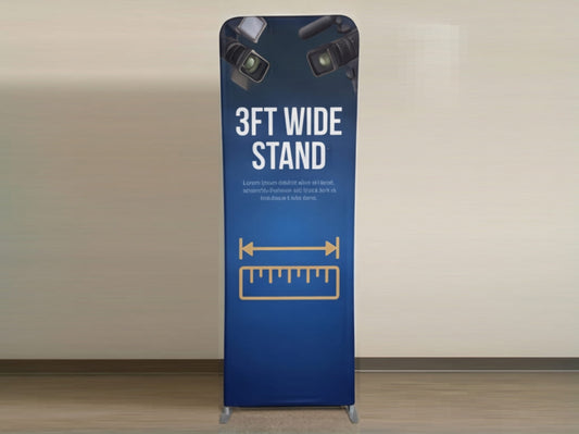 3ft Wide Custom Extend Tension Fabric Stand
