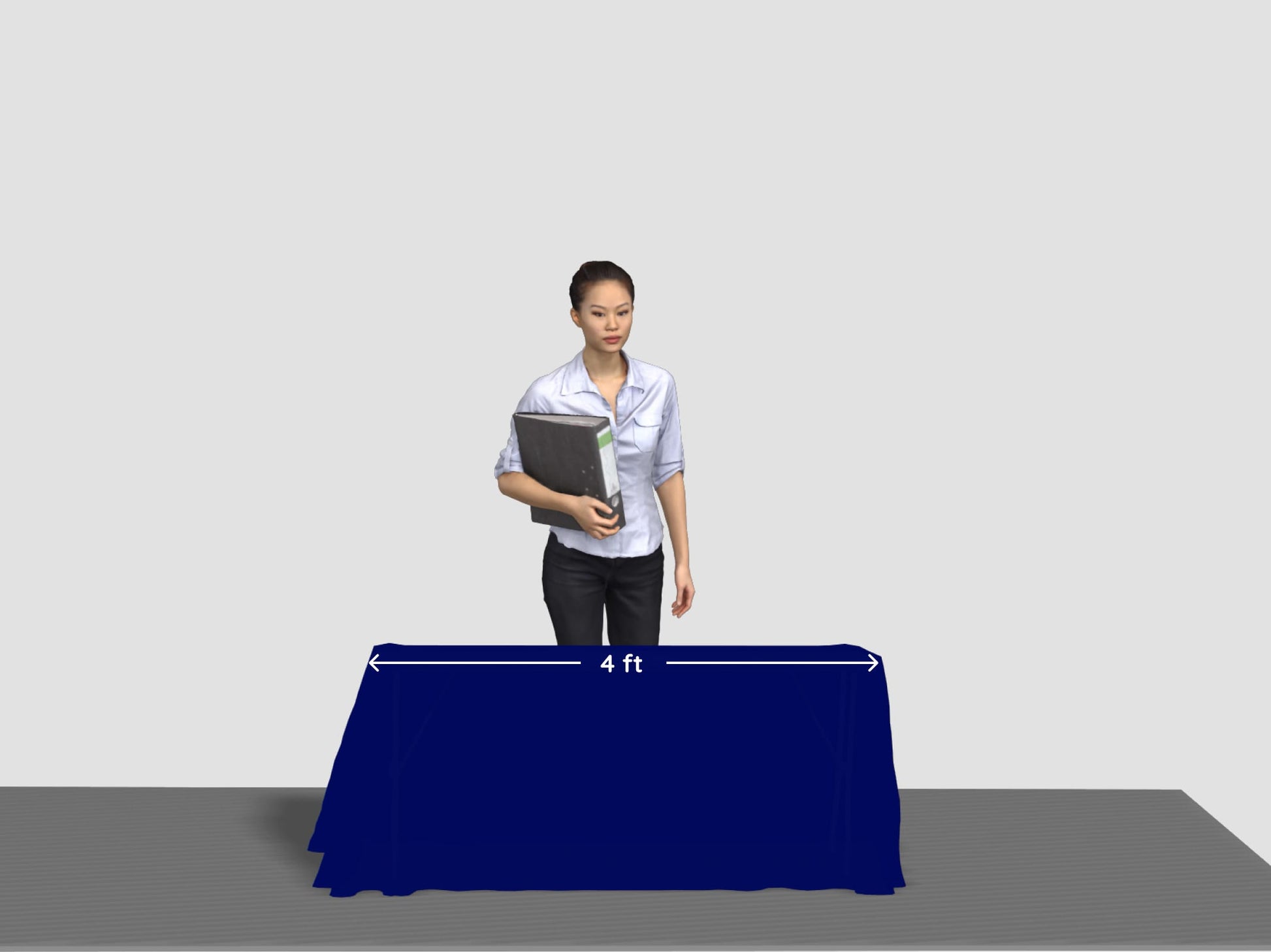 4ftBlueColorTableCover