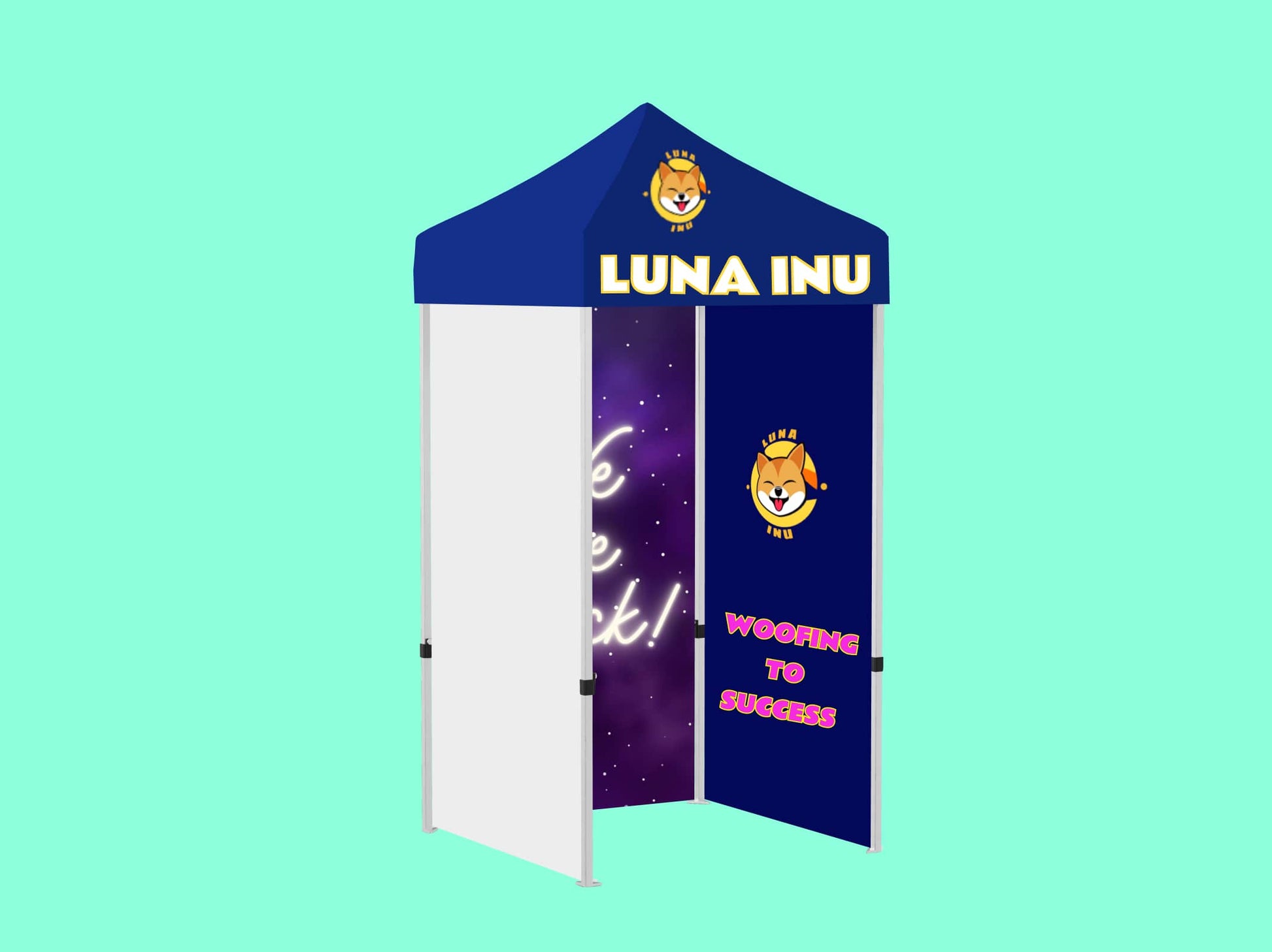 5x5 Topper Full Back Wall and Full Side Walls Single Side Print