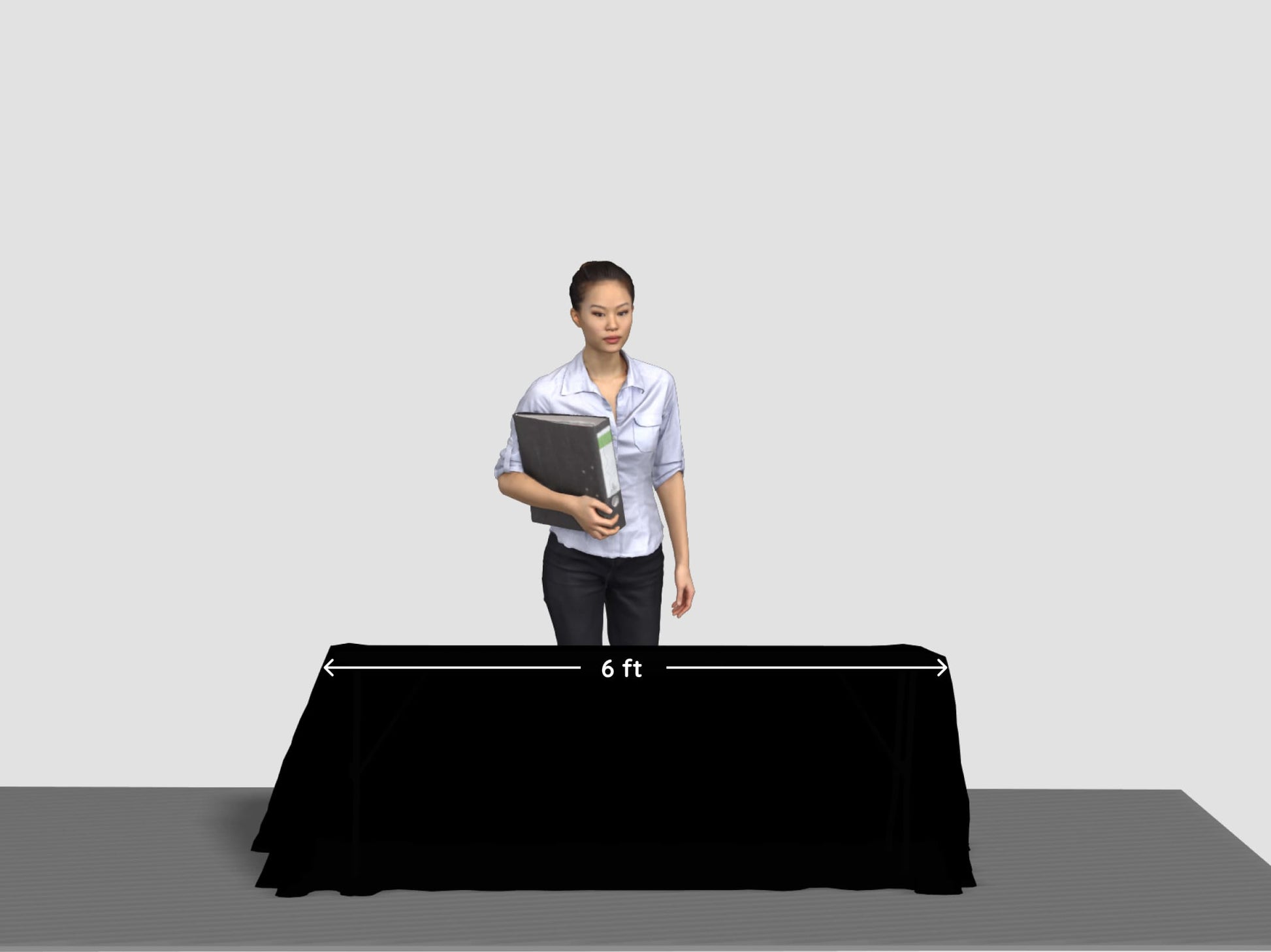 6ftBlackColorTableCover