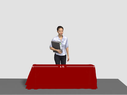6ftRedColorTableCover