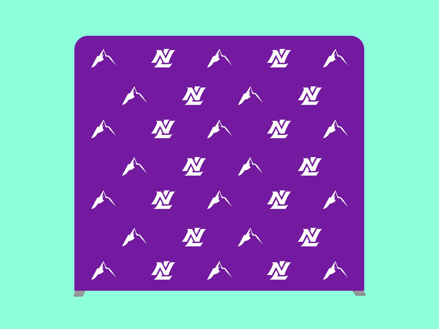 8 x 8 Step and Repeat Straight Stretch Pillow Case Backdrop