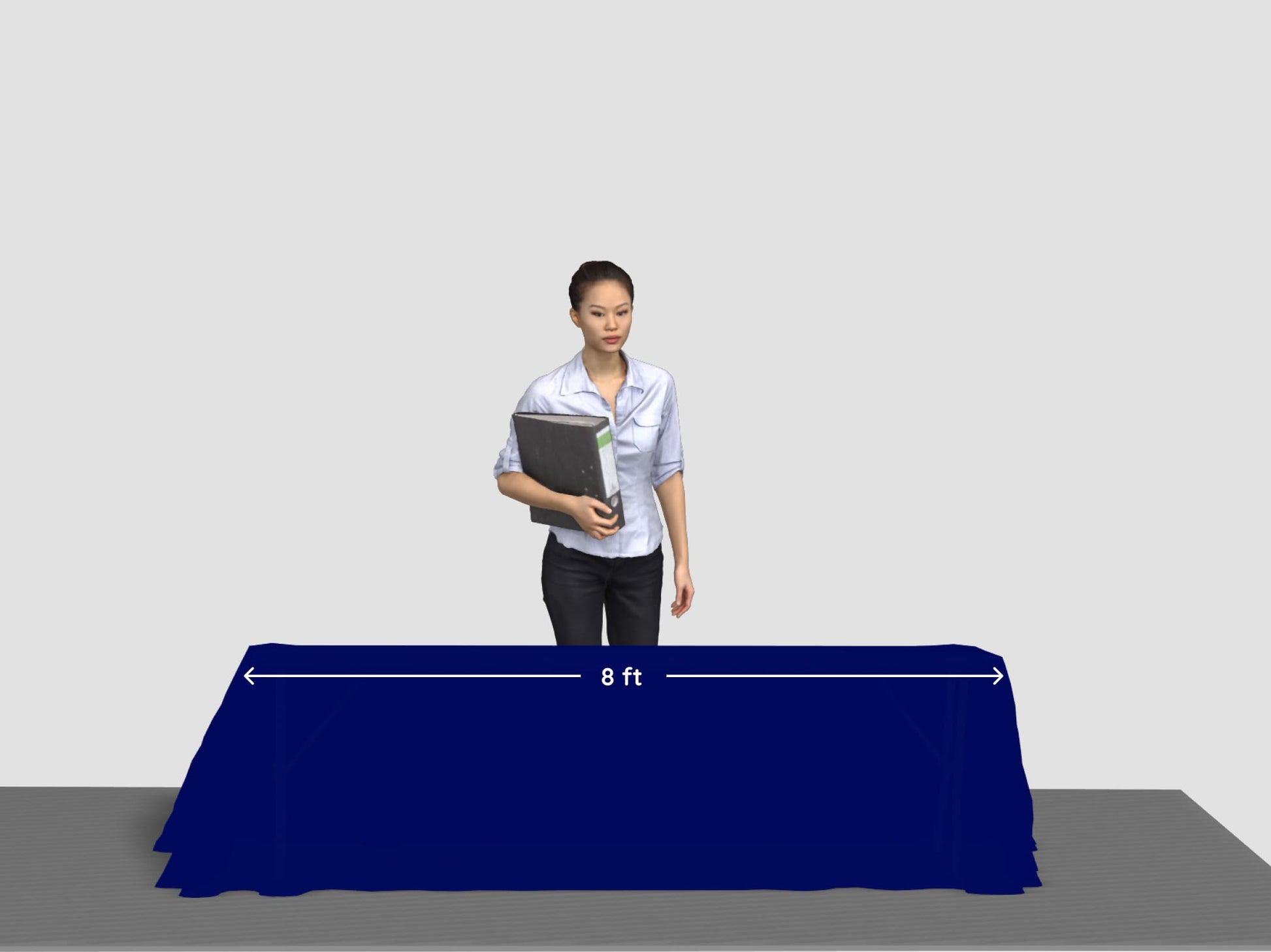 8ftBlueColorTableCover