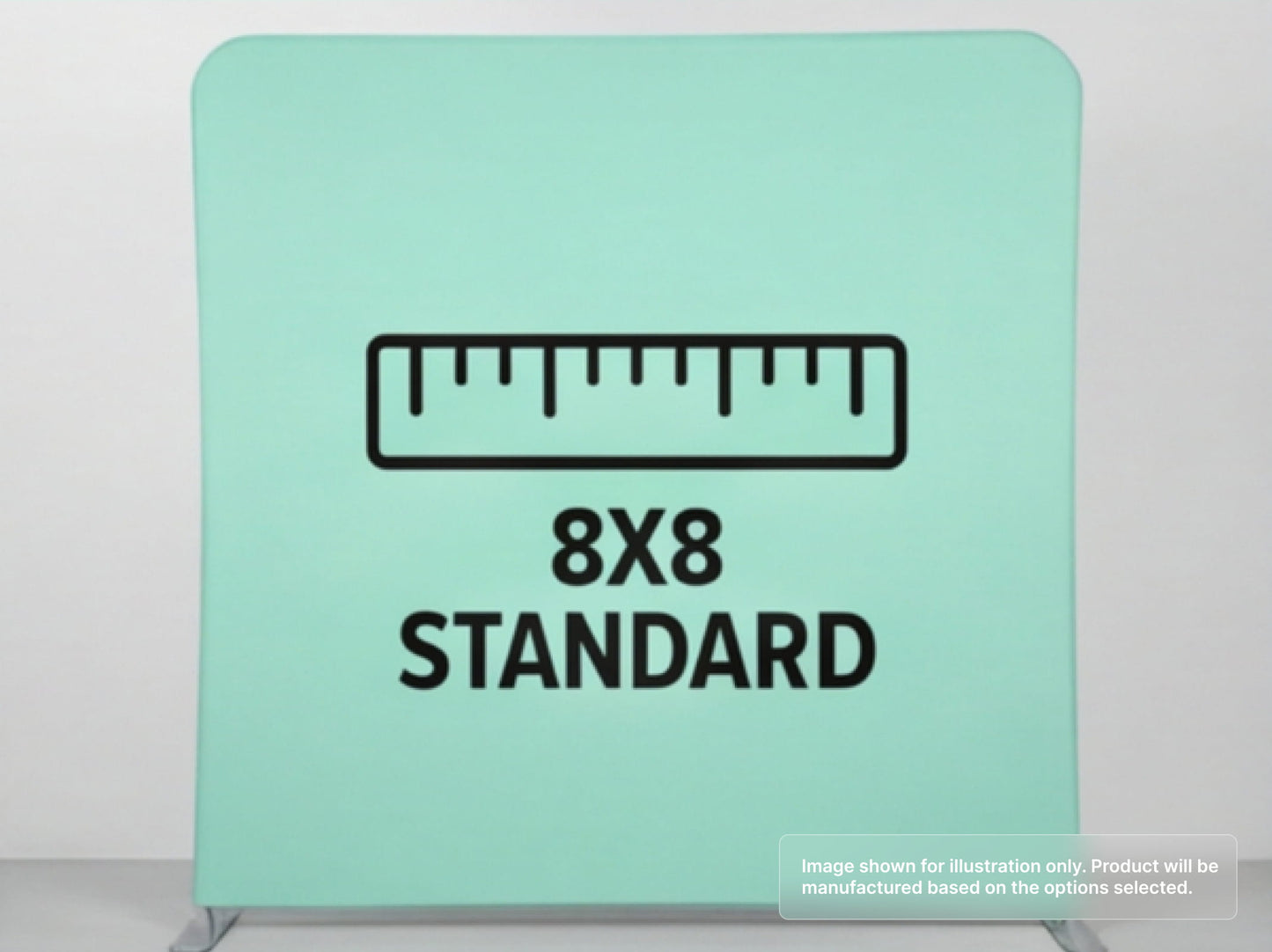 8x8 Standard Straight Pillow Case Tension Fabric Backdrop
