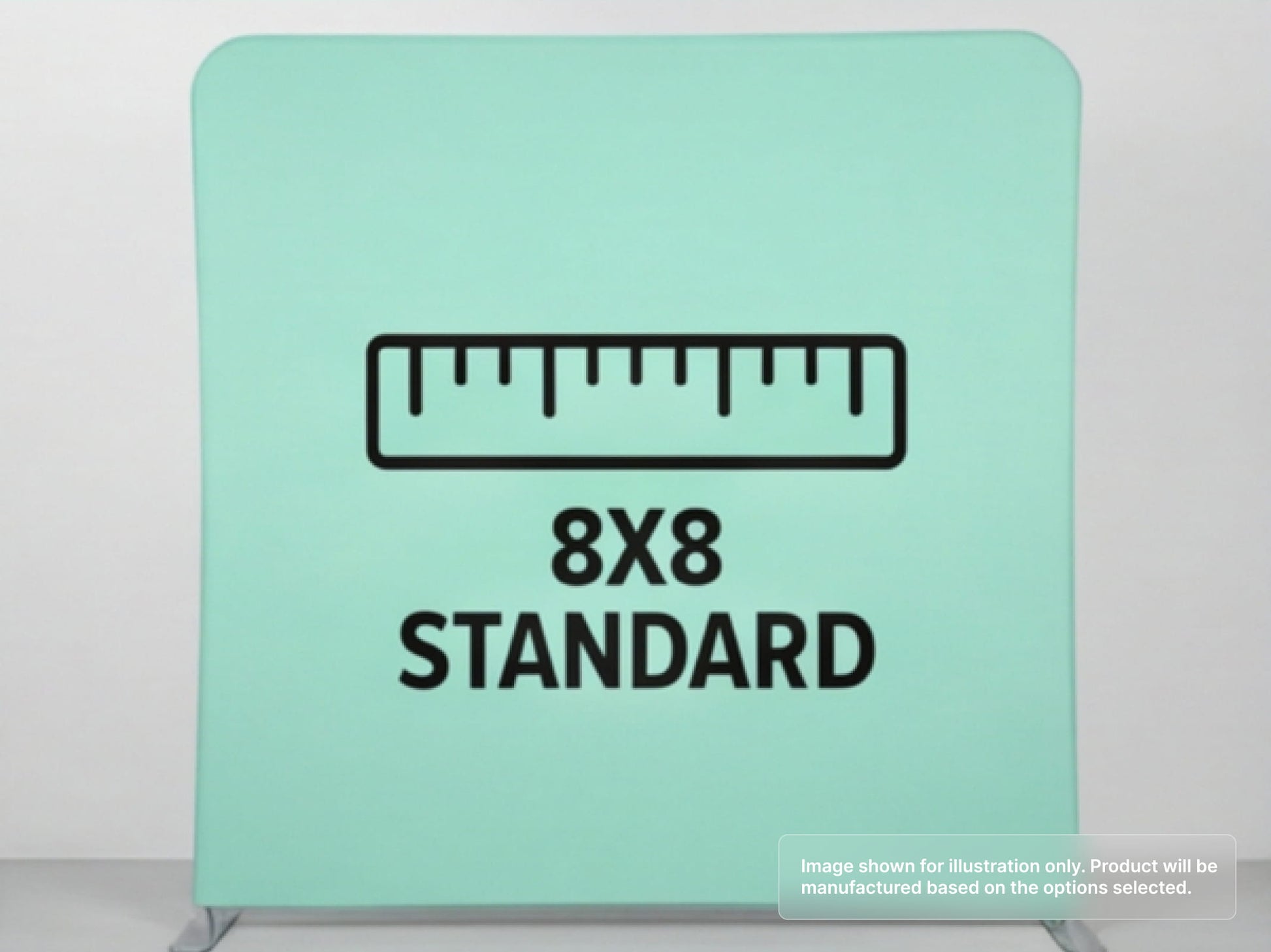 8x8 Standard Straight Pillow Case Tension Fabric Backdrop