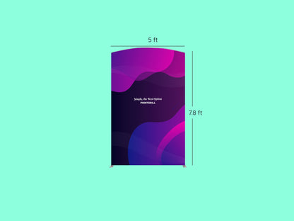 Arch-Top Fabric Banner Stand 5 ft