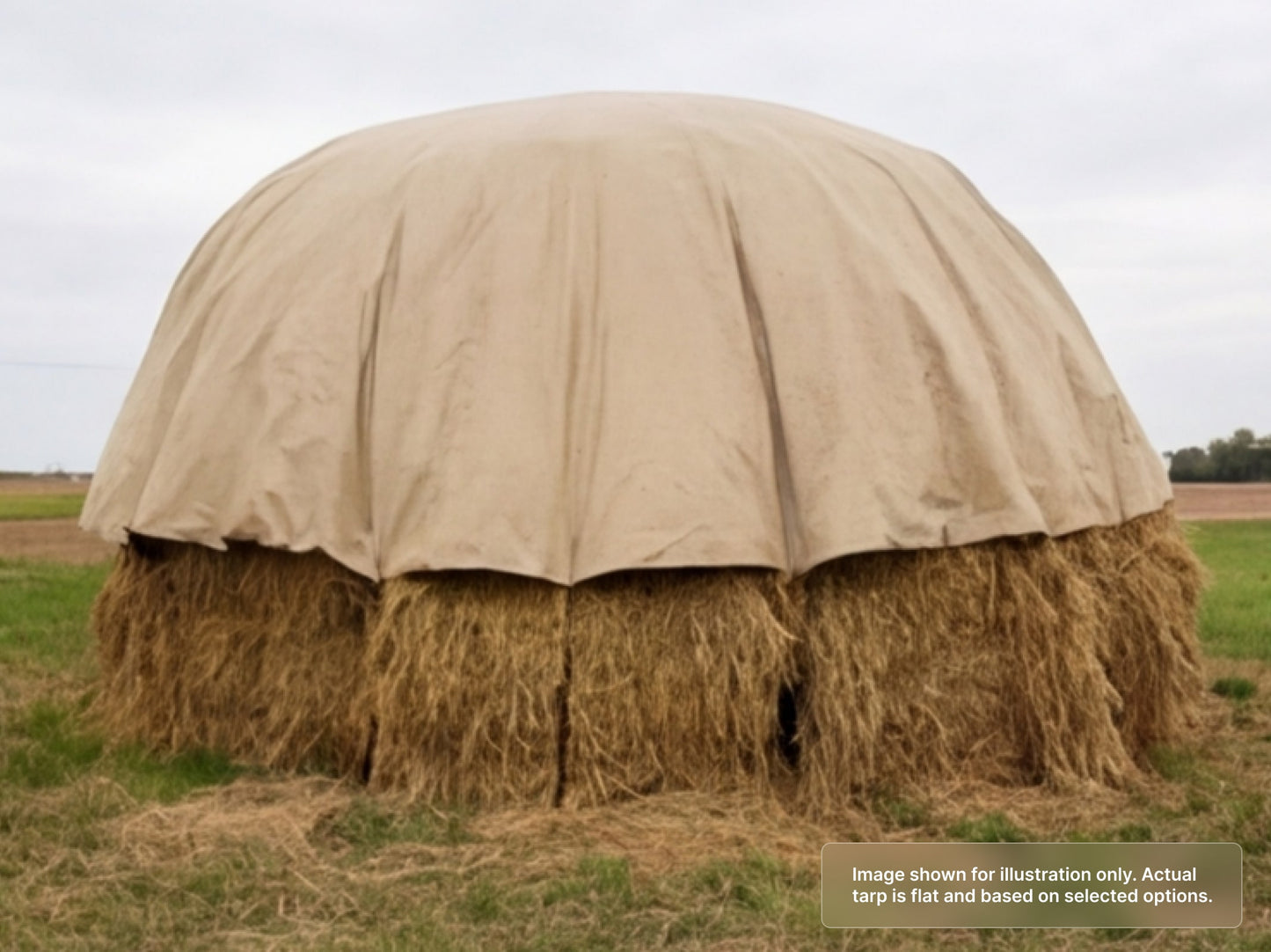 Round Heavy Duty Vinyl Tarp with Outdoor / Backyard