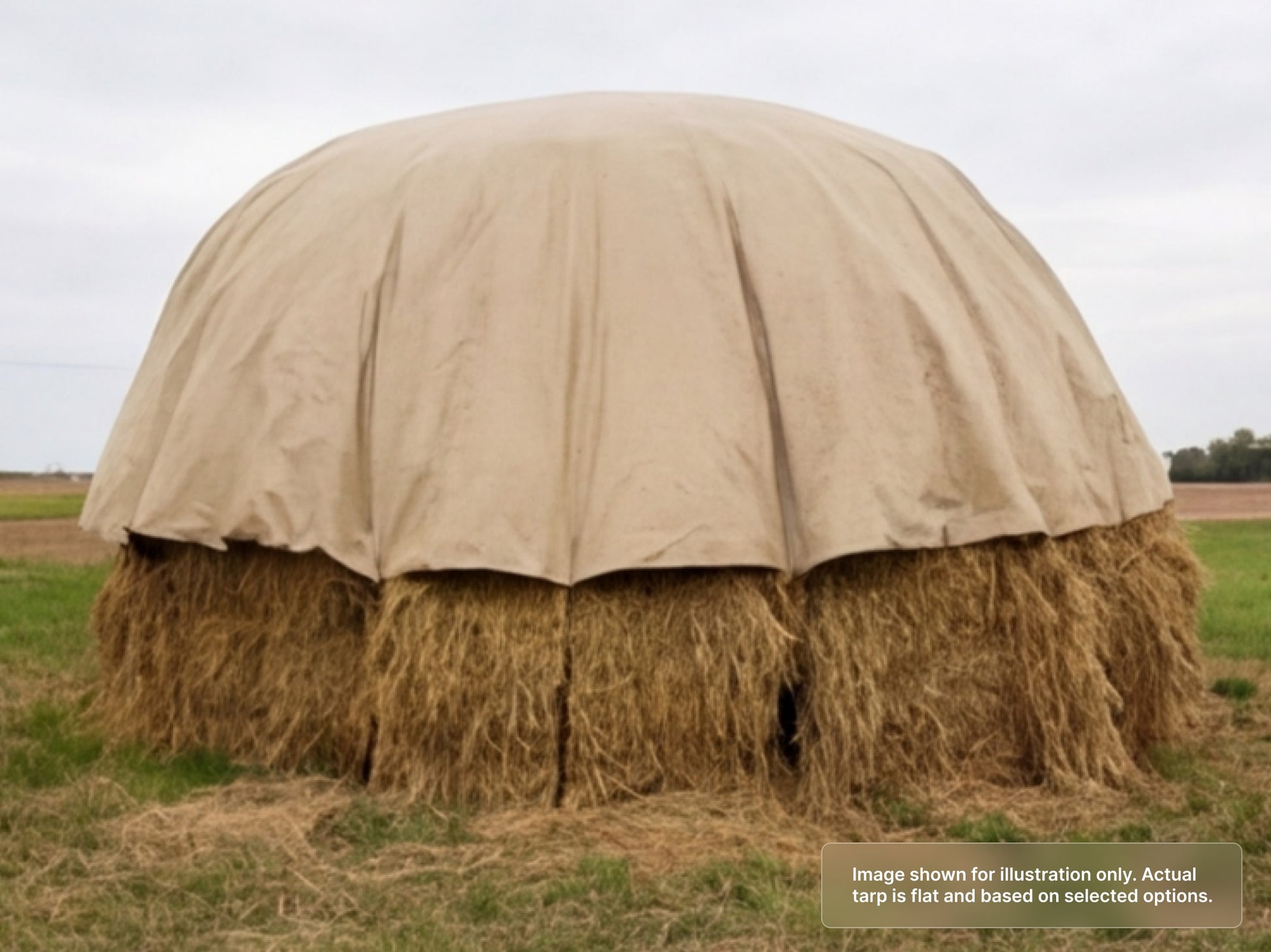 Round Heavy Duty Vinyl Tarp with Outdoor / Backyard