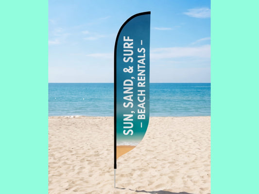Beach Custom Feather Flag