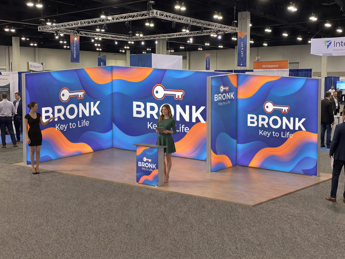 Brand Axis Booth – SEG Modular Lightbox Booth in Trade Show