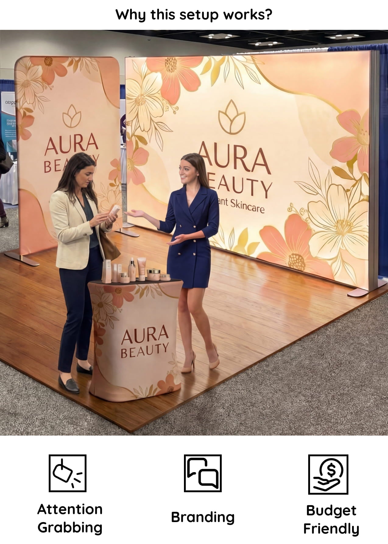 Brand Beacon Booth – 10x10 Booth with SEG Light Box Display - Why this booth works