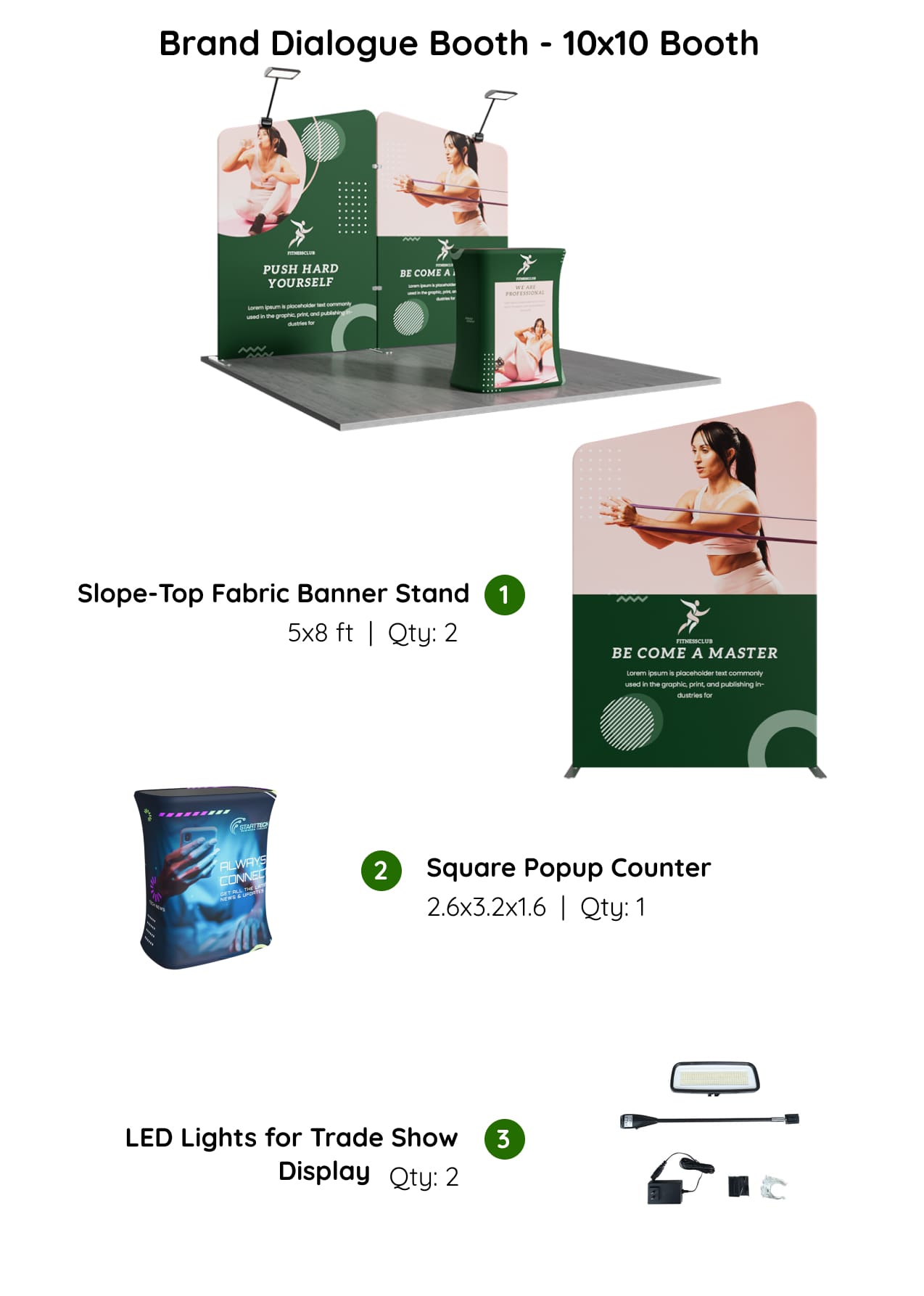 Brand Dialogue Booth - 10x10 Booth - Components