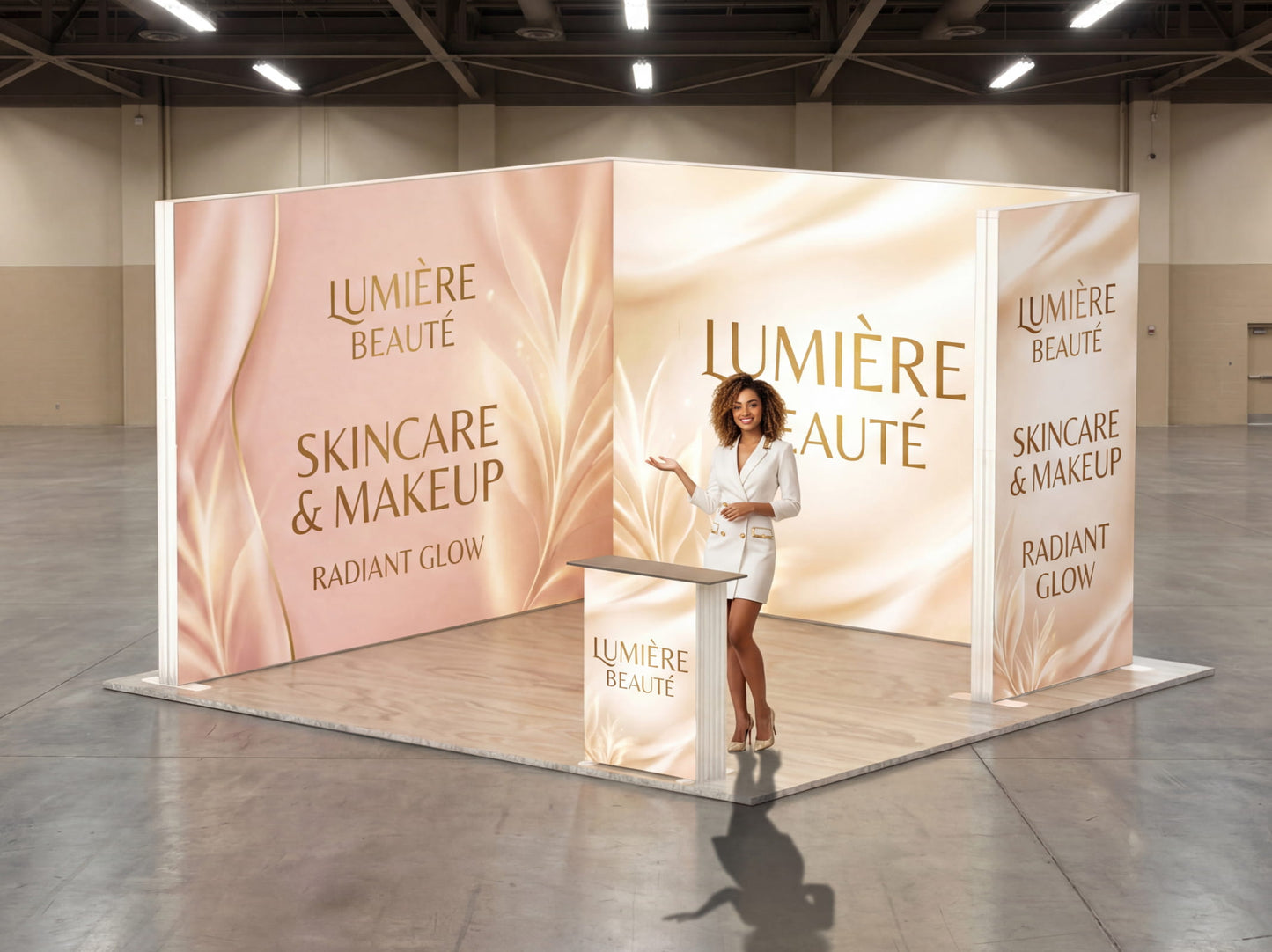 Brand Enclave Booth – 10x10 SEG Modular Lightbox Booth Exhibition Event Ready 