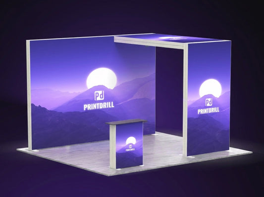 Brand Glow Arch – 10x10 SEG Modular Lightbox Booth