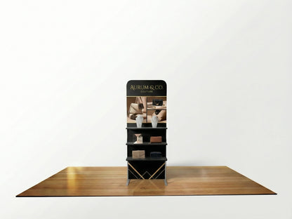 Brand Glow Booth – 10x10 Booth Display Rack